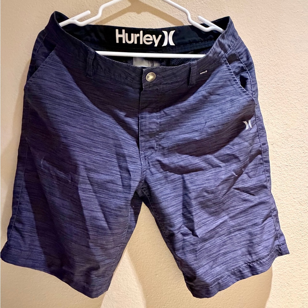Hurley Men's Blue Heathered Walk Shorts